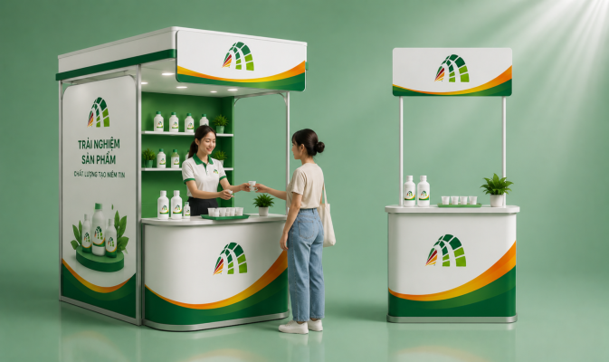 POSM Cho Chiến Dịch Marketing - Booth Sampling