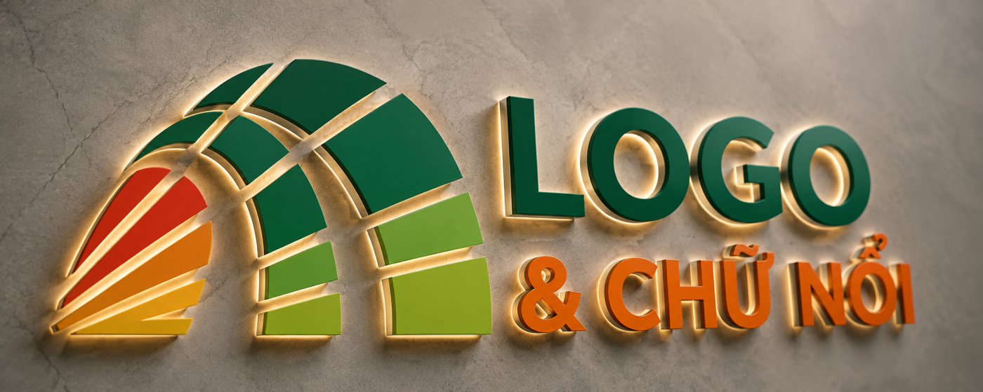logo & chữ nổi