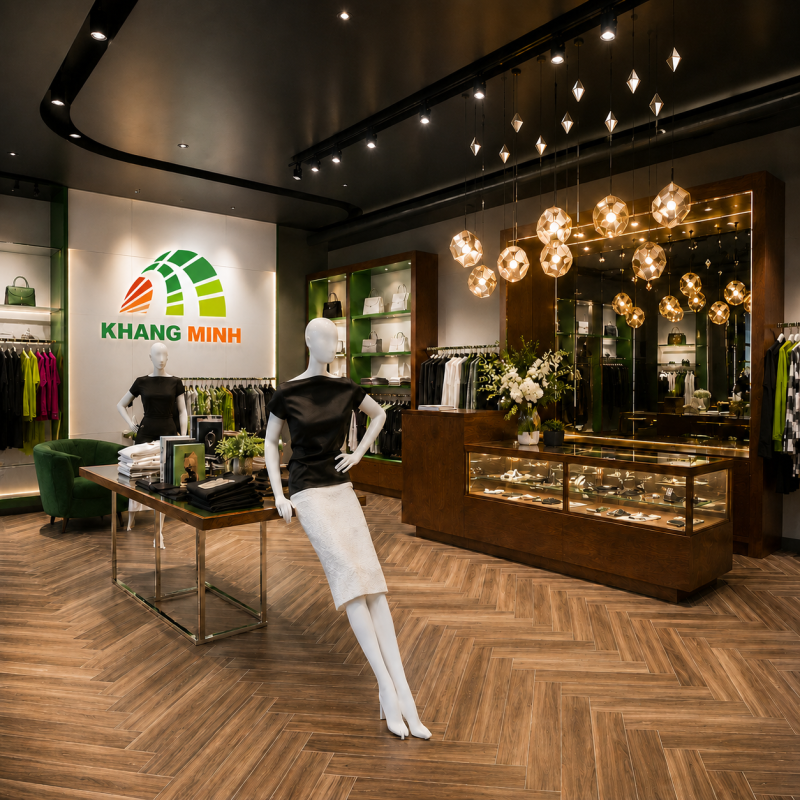 thi công showroom