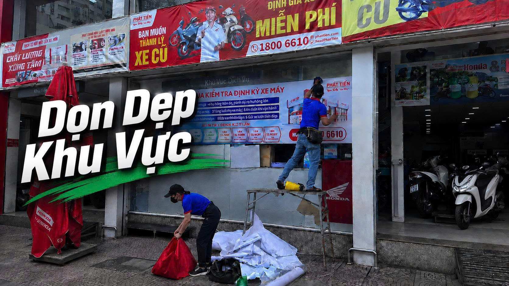 Thi Công Decal Tại HEAD Phát Tiến